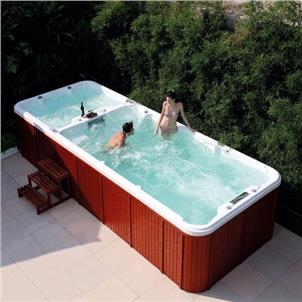 Rectangle Above Ground Small Size Design Swimming Pool Luxury Swim SPA  HS-S0608