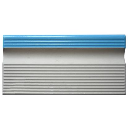 Blue 240X115mm Bullnose Swimming Pool Accessory Tile/ Cheap Swimmingpool Tile Customized Size YC3A