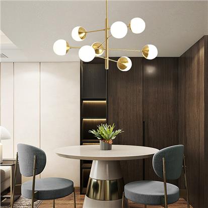 Hanse Modern Acrylic Flush Ceiling Chandelier  HS-ET6055-5