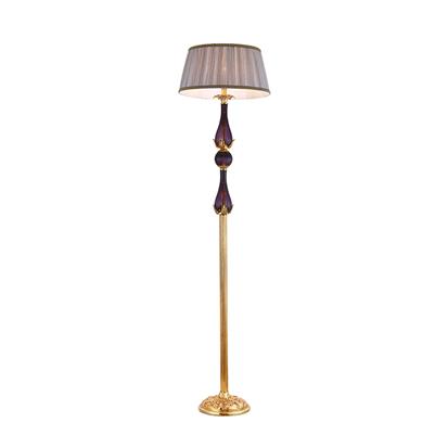 Vintage purple porcelain standing light floor with metal bracket  HS-8161T-1