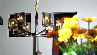 Hanse Custom Hotel Luxury Candle Lighting Acrylic Led Chandelier  HS325-6+6