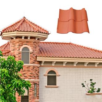 Brown 310X310mm Hot Selling Clay Roof Tiles 355 x 195mm S16