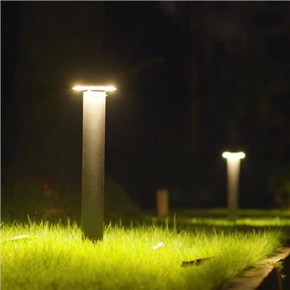 Led garden lighting with antique light poles  HS-CP7005-2