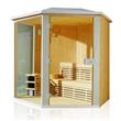 4-6 people outdoor sauna room solid wood  HS-SR18182