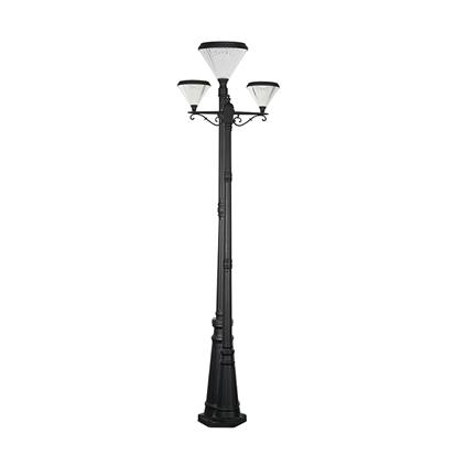 Commercial contemporary outdoor street post lights with tree heads  HS-ZC-GGD4505-1-2