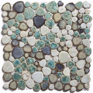 Blue Glazed Ceramic Tile Customized Size TM1005