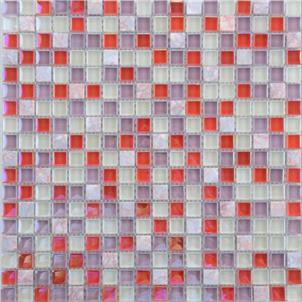 Red Glazed Glass Mosaic Tile Customized Size PY002
