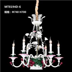 Custom Hotel Decoration Lights Retro Crystal Candle Led Chandelier  HS8146D-8+4