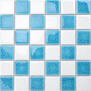 Blue Glazed Ceramic Tile Customized Size MD031T