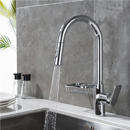 Wholesale top selling hotel 7 number single handle stainless steel kitchen faucet  HS-8020