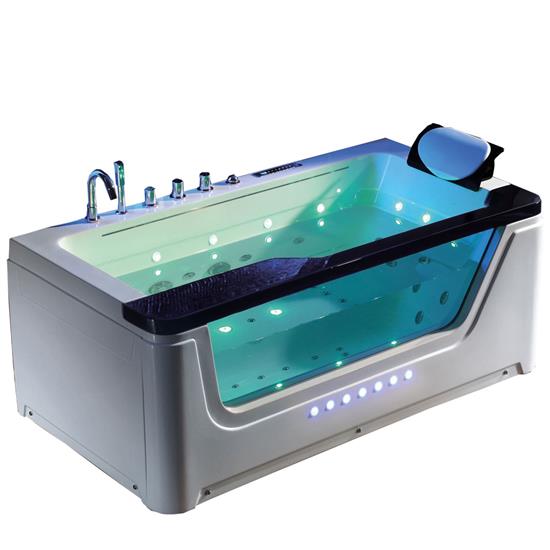 HS-B002 home personal jet whirlpool hydromassage glass enclosed bathtub  HS-B002