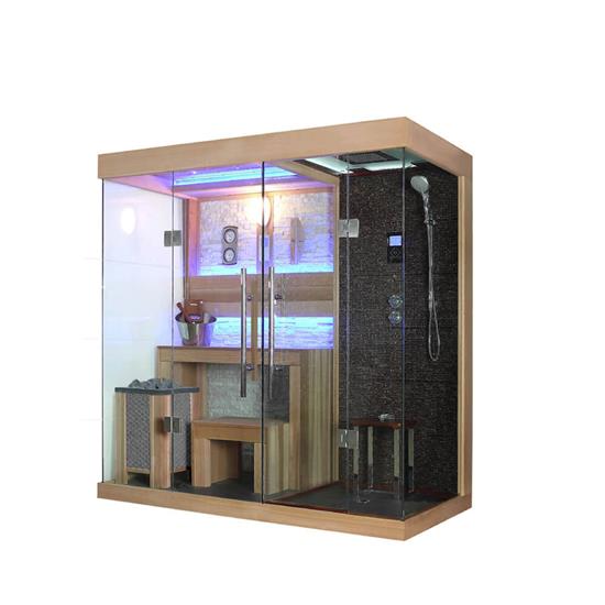 HS-SR1388 modern combined room steam shower cabin sauna  HS-SR13891