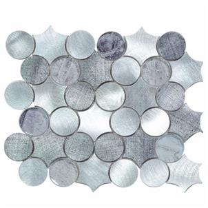 Silver Grey Glazed Ceramic Tile Customized Size HJN-2163