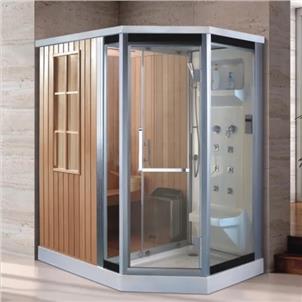 Indoor Computer Dual Steam Shower Wet Sauna Room Cabin  HS-KB-9304