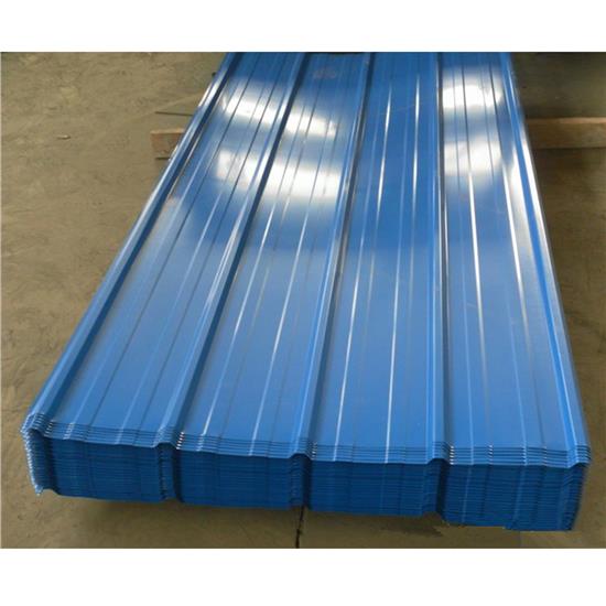 Blue Corrugated Steel Iorn Roof Tile Sheets Roll Plant Line Customized Size HS-SR0211
