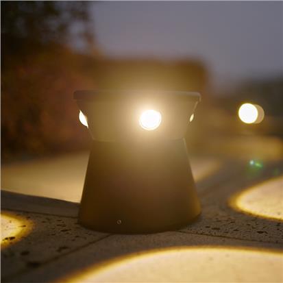 Black contemporary garden outdoor led landscape light  HS-CP7014