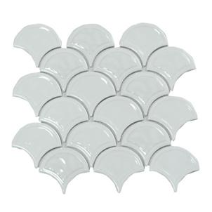 White Glazed Ceramic Tile Customized Size HS-1856