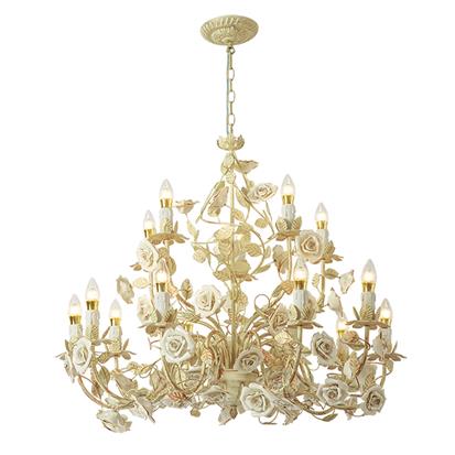 Hanse Platinum White Rose Gold Chandelier  HS-ART9018