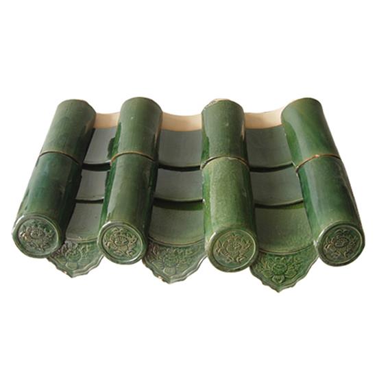 Green Chinese Roofing Tiles Green Products Ml-001 225 x 220mm ML-0013