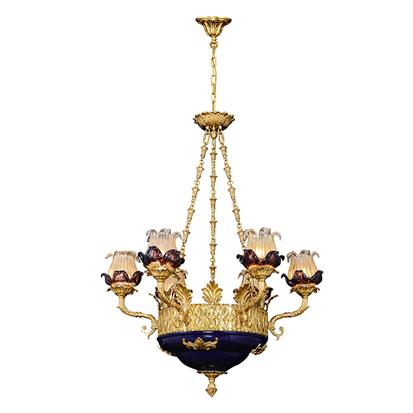 Hanse Amethyst Banquet Crystal Chandelier  HS8207D-8+1