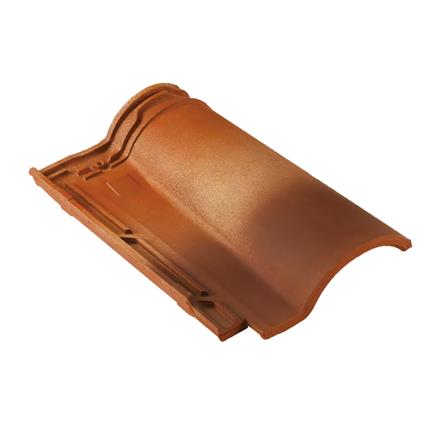 Brown 485X315mm Building Materials Clay Roofing Tiles Prices Asian Roman Tile Roof Customized Size 003-A131