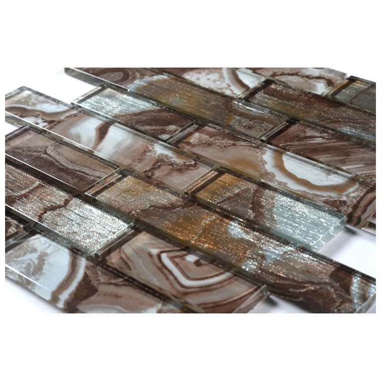 Brown Polished Ceramic Wall Tiles,Size 300 x 300mm,Model YQ1098