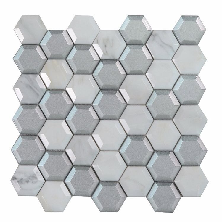 Silver Grey Polished Marble Tile