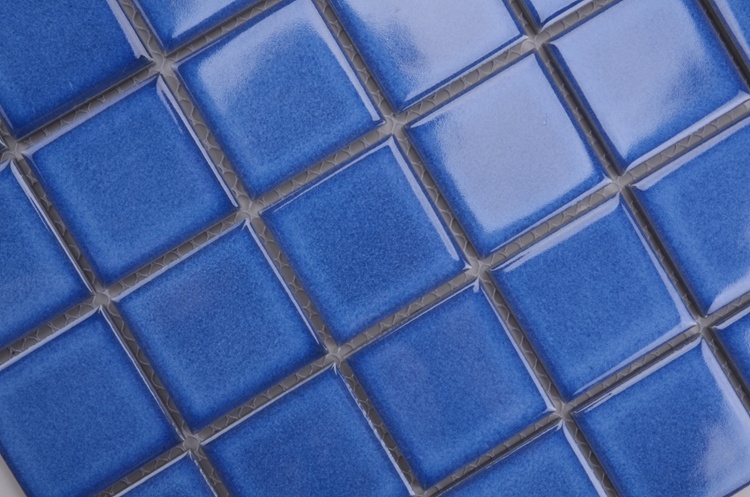 Bathroom Ceramic Mosaic in Foshan Blue Mosaic Tile for Swimming Pool