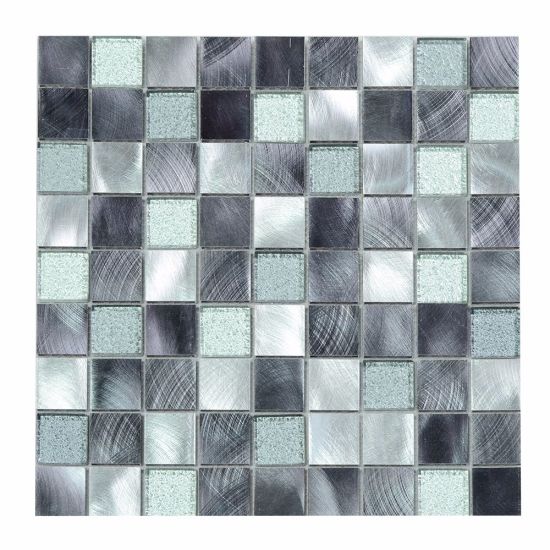 Grey Glazed Glass Mosaic Tile