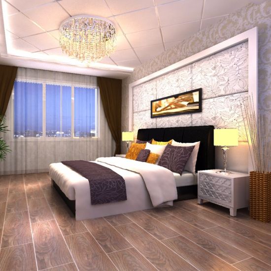 Yellow Glazed Ceramic Wood Tile