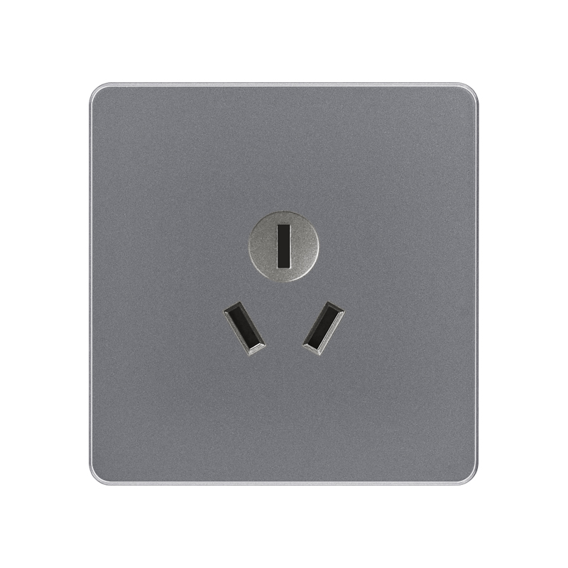 factory price baking paint gray series 16a 3 hole socket