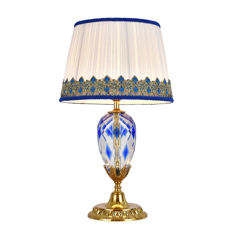 Hanse Malachite Blue Crystal Table Lamp