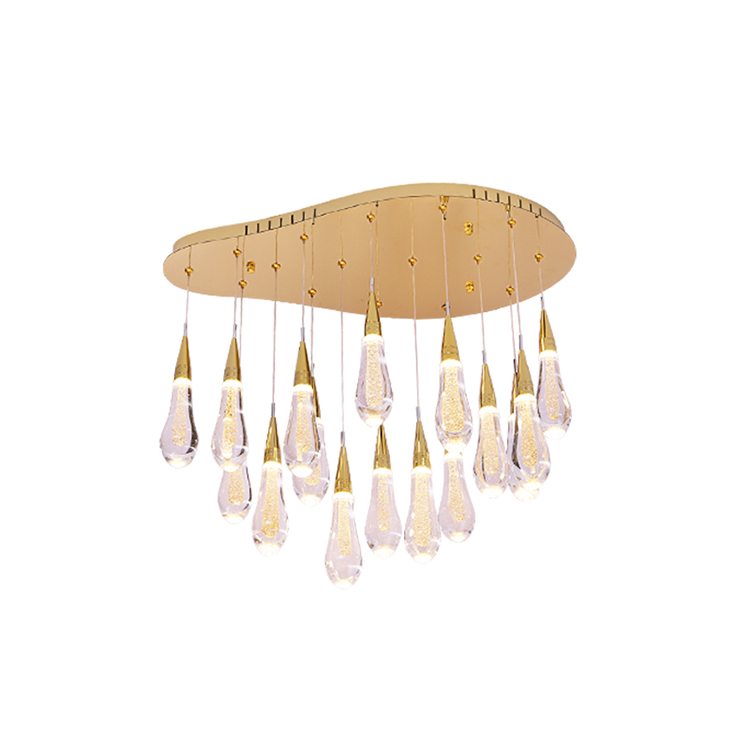 Hanse Moroccan Lustre Gold Crystal Luxury Pendant Light