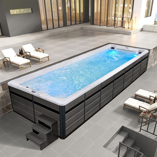 8m Length Indoor with Massage Jets Rectangle Swimming Pool