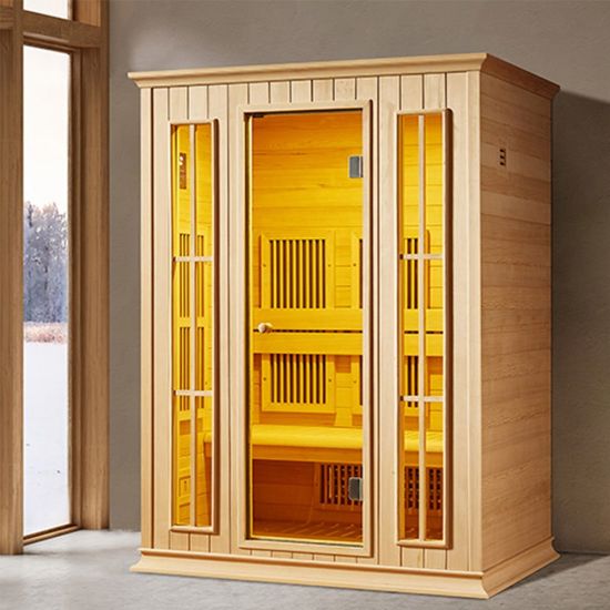 1500X1050 Two Person Infrared Sauna Room Wood