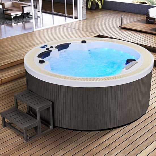 2.3m Length Free Standing Round Hot Tub SPA Outdoor