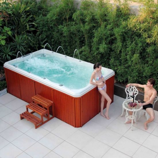 High Quality Garden Acrylic Whirlpool Hot Tub Combo Mini Swimming Pool