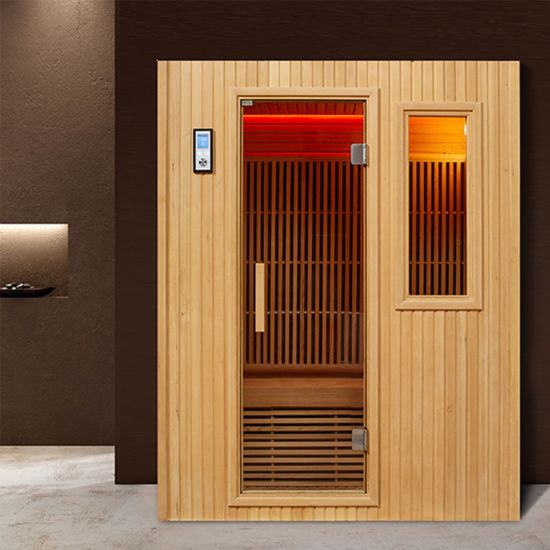 2 Person Wood Far Infrared Tourmaline Sauna Room Box
