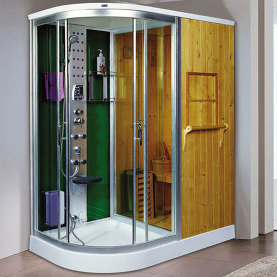 Steam Shower & Sauna Room/Wooden Steam Cabinet/Wood Sauna Box Steam Bath