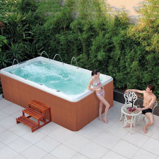 Mini Frame Garden Water Swim SPA Endless Acrylic Above Ground Jacuzzi Outdoor SPA Swimming Pool