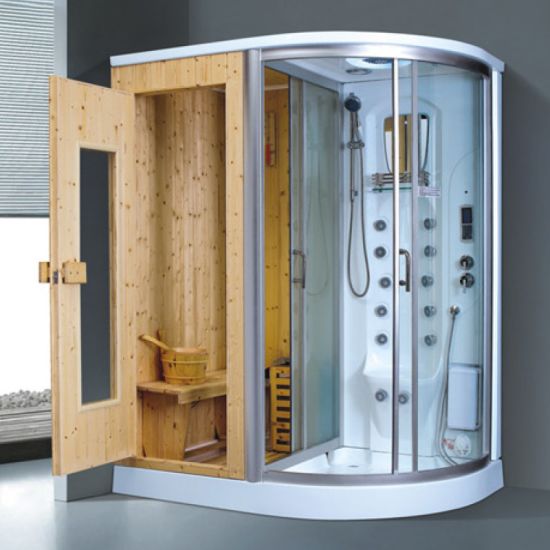 Mini Shower with Sauna Box Steam Bathroom