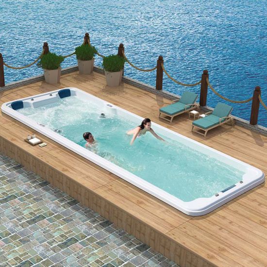 Outdoor Inground Acrylic Whirlpool Mini Fiberglass Swimming Pool SPA Inground Foshan Designs
