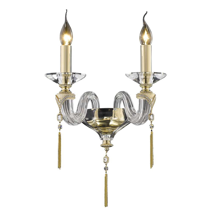 Hanse Custom 6 Led Lights Classic Fabric Shade Crystal Chandelier