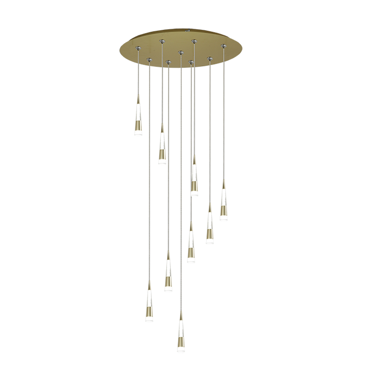 Hanse Nordic Minimalist Metal Round Circular Pendant Light
