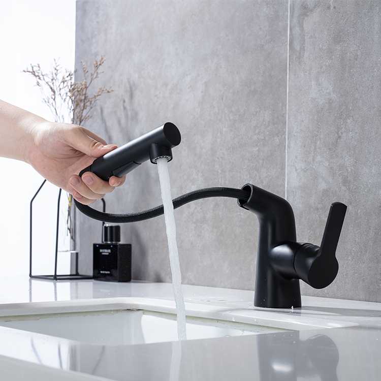 Hydropower Smart digital Tap Modern Deck Mount Chrome Black bathroom Mixer Basin faucet with Digital Temperature Display
