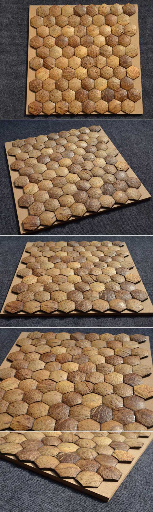 for Wall Decoration Natural Coconut Shell Mosaics Designs Coco Mosaic