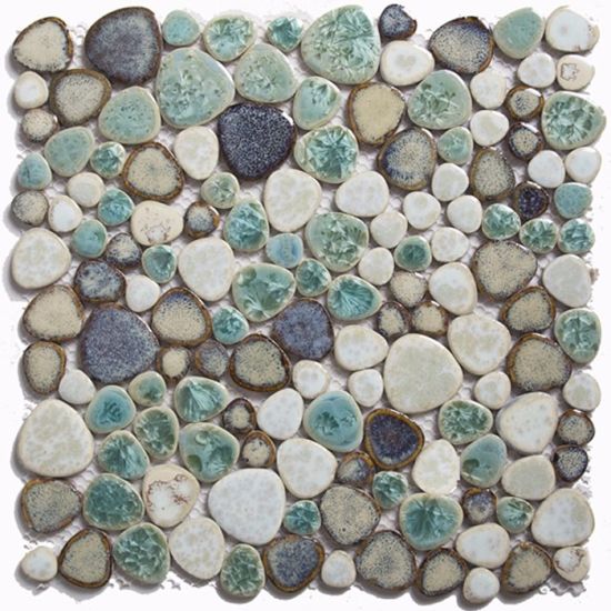 Blue Glazed Ceramic Tile