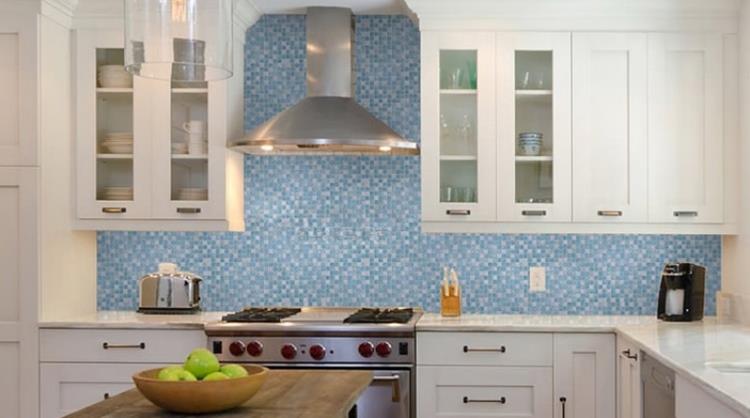 Glass Mosaic Tile Backsplash (5)