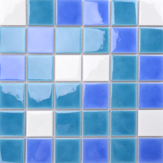 Blue Glazed Ceramic Tile