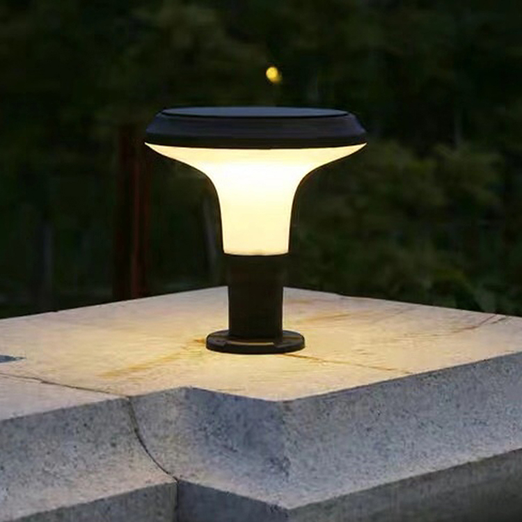 European style led pillar post lights for fence, garden, gate and walkway